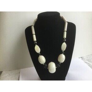 Vintage Ceramic Bead Necklace